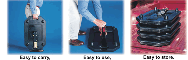 38 Lb. Rubber Zephyr Sign Stand