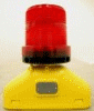 D-Cell, Red, 360-Degree Barricade Flasher