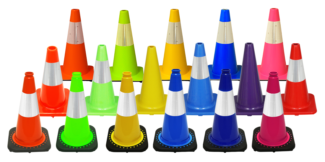 18″ Traffic Cones The Most Colors and Uses Traffic Safety Resource