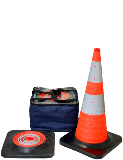 Collapsible Traffic Cones - Pop-up Light-Up | Traffic Safety Store