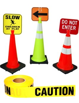 road worker signs