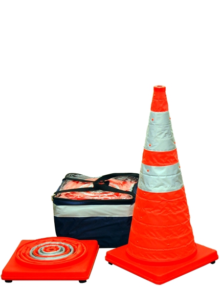 Collapsible Traffic Cones - Pop-up Light-Up | Traffic Safety Store