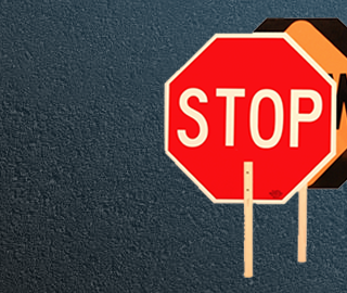 road worker signs